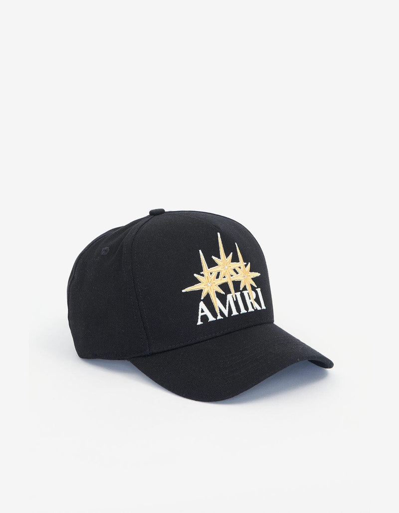 Amiri Black Starburst Canvas Hat amhacp1049-001